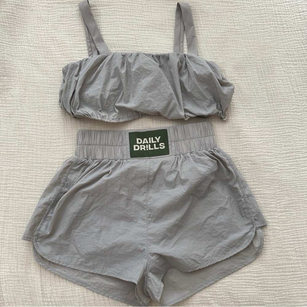 Daily Drills Gray Women Shorts